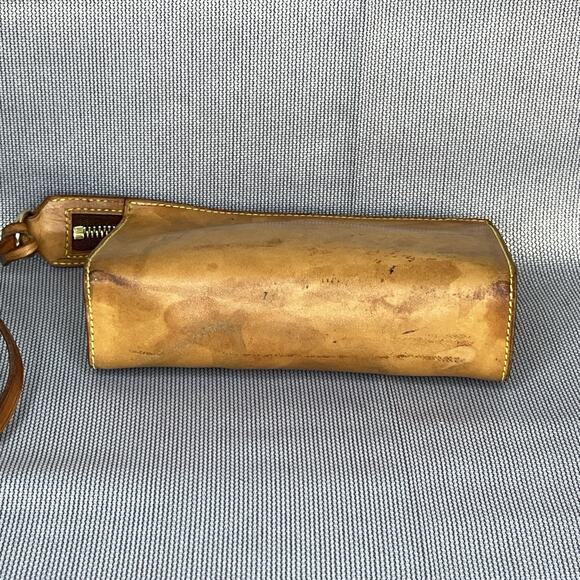 Louis Vuitton Nomad Cabas Ambre Accessory Pouch Tan Leather with Strap LM0024 - Picture 6 of 9